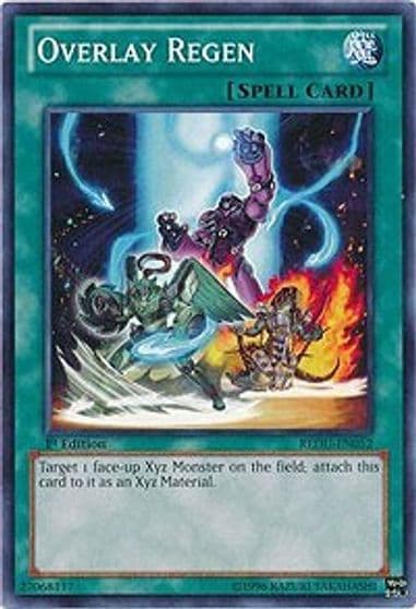 Overlay Regen Return of the Duelist Yu-Gi-Oh! card