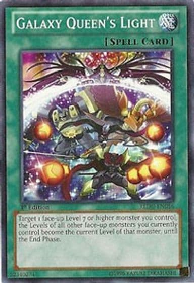 Galaxy Queens Light Return of the Duelist Yu-Gi-Oh! card