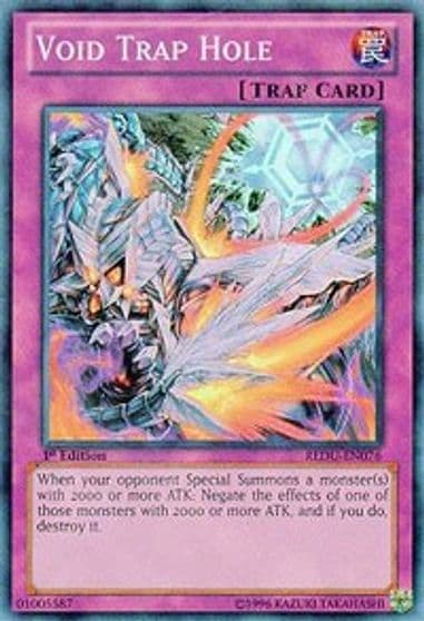 Void Trap Hole Return of the Duelist Yu-Gi-Oh! card