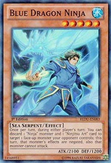 Blue Dragon Ninja Return of the Duelist Yu-Gi-Oh! card