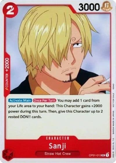 Sanji One Piece Demo Deck Cards One Piece card