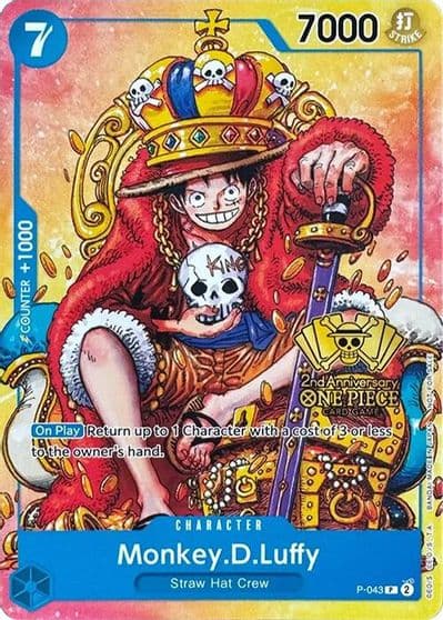 MonkeyDLuffy 2nd Anniversary Stamped Promo One Piece Promotion Cards One Piece card