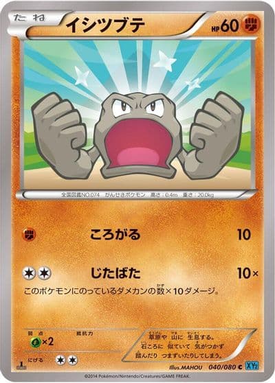 Geodude XY2: Wild Blaze Pokemon card