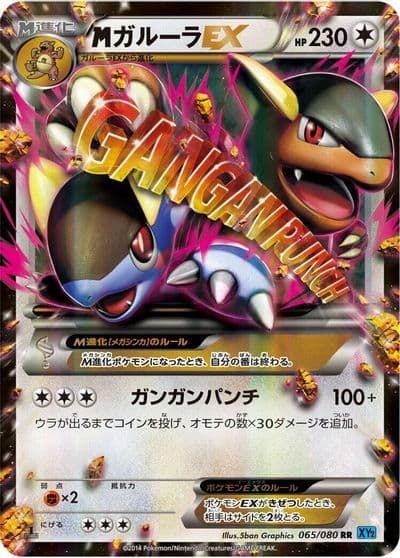 M Kangaskhan EX XY2: Wild Blaze Pokemon card