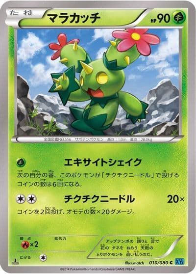 Maractus XY2: Wild Blaze Pokemon card