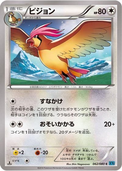 Pidgeotto XY2: Wild Blaze Pokemon card