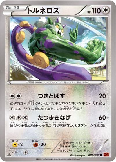 Tornadus XY3: Rising Fist Pokemon card