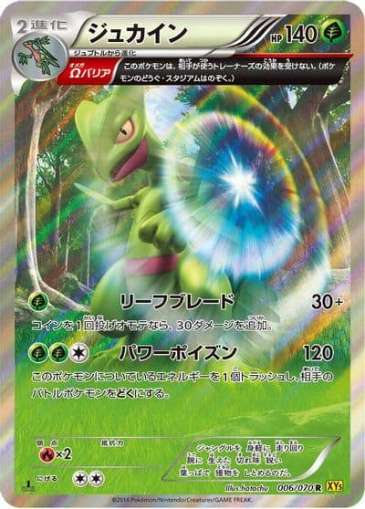 Sceptile XY5-Bg: Gaia Volcano Pokemon card