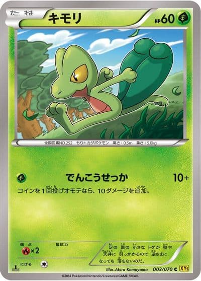 Treecko XY5-Bg: Gaia Volcano Pokemon card