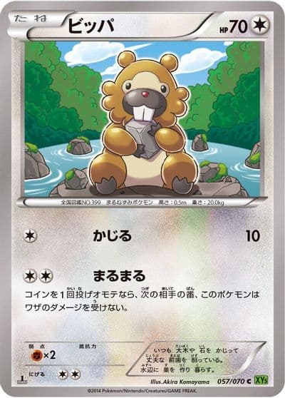 Bidoof XY5-Bt: Tidal Storm Pokemon card