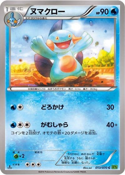Marshtomp XY5-Bt: Tidal Storm Pokemon card