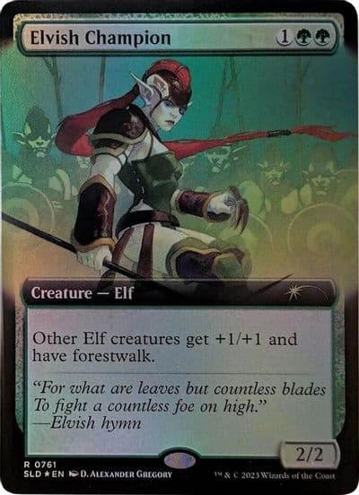 Elvish Champion Extended Art Secret Lair Drop Series Magic card