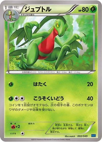 Grovyle M Master Deck Build Box Speed Style Pokemon card
