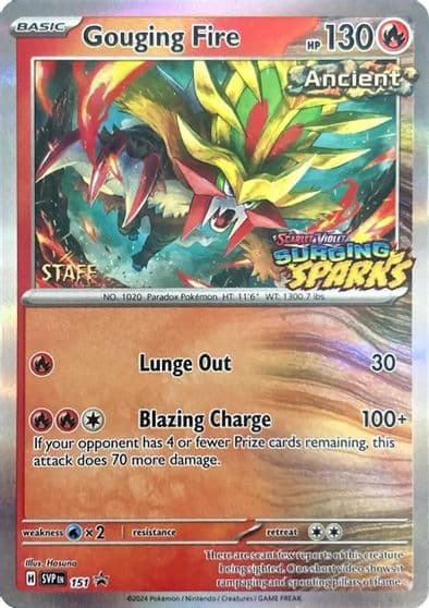 Gouging Fire - 151 (Staff) SV: Scarlet & Violet Promo Cards Pokemon card