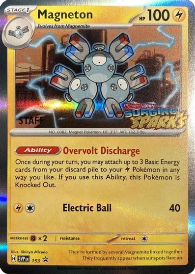 Magneton - 153 (Staff) SV: Scarlet & Violet Promo Cards Pokemon card