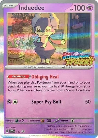 Indeedee - 154 (Staff) SV: Scarlet & Violet Promo Cards Pokemon card