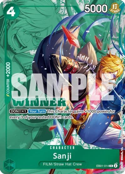 Sanji Winner Pack 2025 Vol 1 One Piece Promotion Cards One Piece card