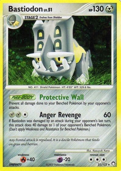 Bastiodon Bastiodon the Defender Half Deck Pokemon card