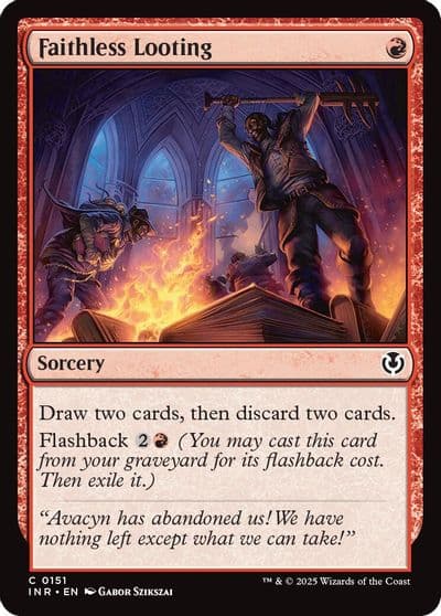 Faithless Looting Innistrad Remastered Magic card