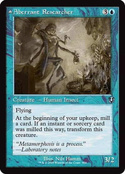 Aberrant Researcher Retro Frame Innistrad Remastered Magic card