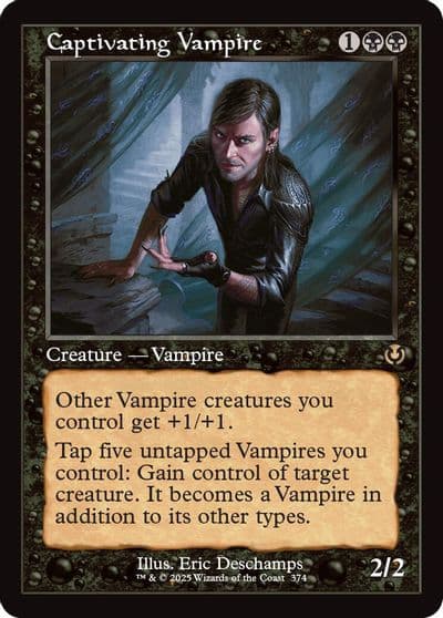 Captivating Vampire Retro Frame Innistrad Remastered Magic card