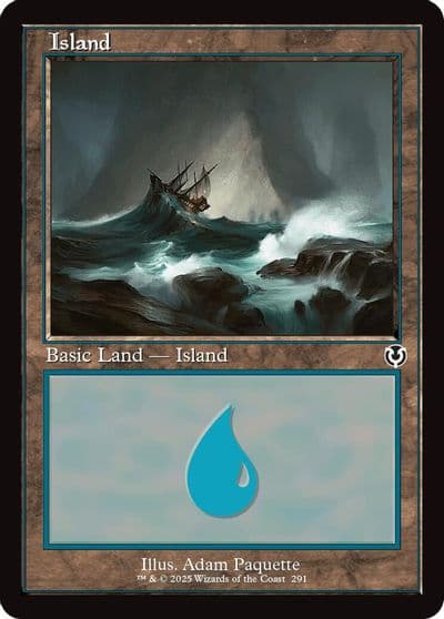 Island 291 Retro Frame Innistrad Remastered Magic card