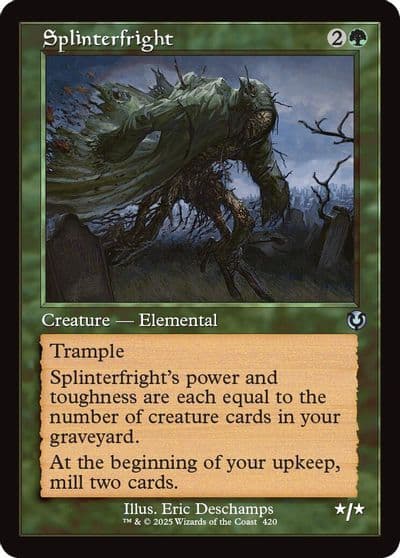 Splinterfright Retro Frame Innistrad Remastered Magic card