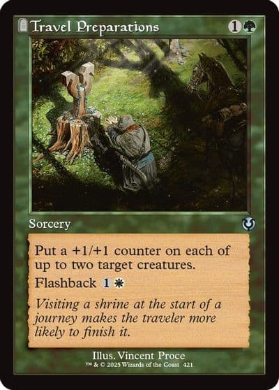 Travel Preparations Retro Frame Innistrad Remastered Magic card