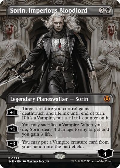Sorin Imperious Bloodlord Borderless Innistrad Remastered Magic card