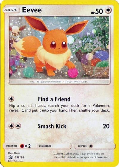 Eevee - SM184 (Cosmos Holo) SM Promos Pokemon card