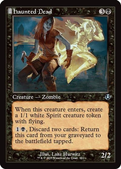 Haunted Dead Retro Frame Innistrad Remastered Magic card