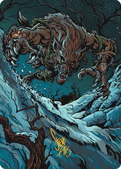 Ravager of the Fells Art Card Gold Stamped Signature Art Series: Innistrad Remastered Magic card