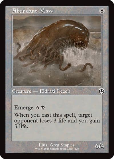 Abundant Maw Retro Frame Innistrad Remastered Magic card