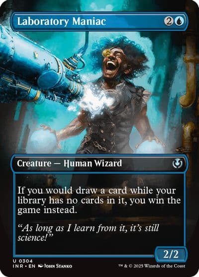 Laboratory Maniac Borderless Innistrad Remastered Magic card