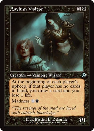 Asylum Visitor Retro Frame Innistrad Remastered Magic card