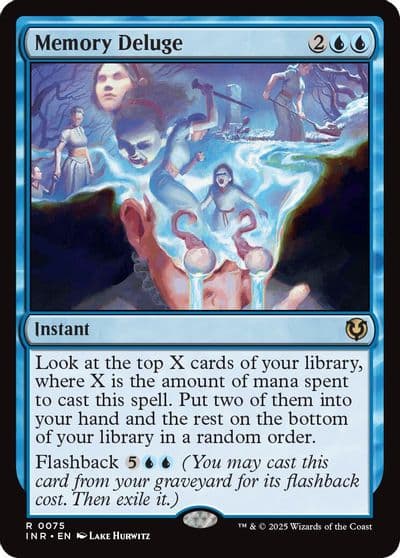 Memory Deluge Innistrad Remastered Magic card