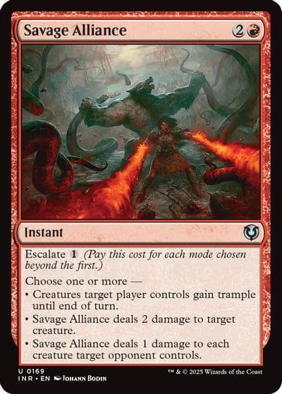 Savage Alliance Innistrad Remastered Magic card
