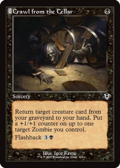 Crawl from the Cellar Retro Frame Innistrad Remastered Magic card