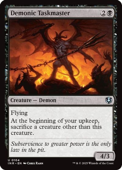 Demonic Taskmaster Innistrad Remastered Magic card