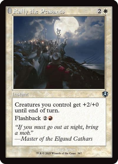 Rally the Peasants Retro Frame Innistrad Remastered Magic card
