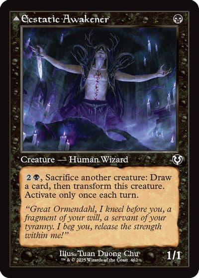 Ecstatic Awakener Retro Frame Innistrad Remastered Magic card