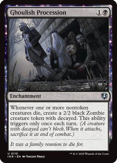Ghoulish Procession Innistrad Remastered Magic card