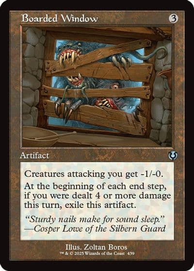 Boarded Window Retro Frame Innistrad Remastered Magic card