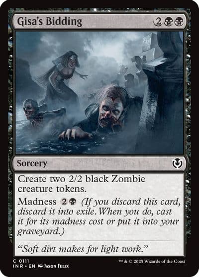Gisas Bidding Innistrad Remastered Magic card