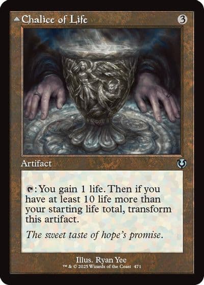 Chalice of Life Retro Frame Innistrad Remastered Magic card