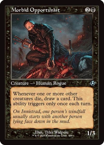 Morbid Opportunist Retro Frame Innistrad Remastered Magic card