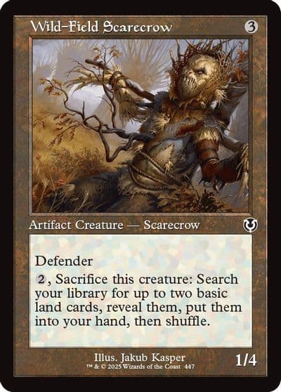 Wild Field Scarecrow Retro Frame Innistrad Remastered Magic card