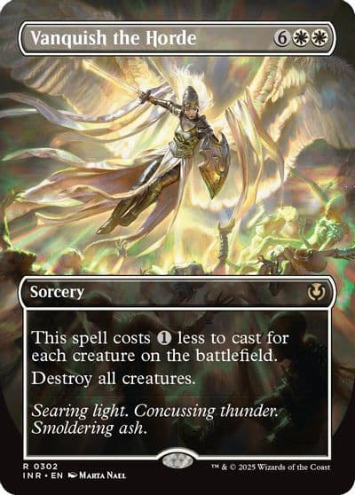 Vanquish the Horde Borderless Innistrad Remastered Magic card
