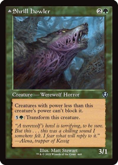 Shrill Howler Retro Frame Innistrad Remastered Magic card