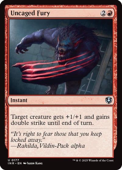 Uncaged Fury Innistrad Remastered Magic card